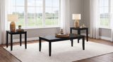 HP0426 Black 3-Piece Coffee Table Set from Coaster - Luna Furniture