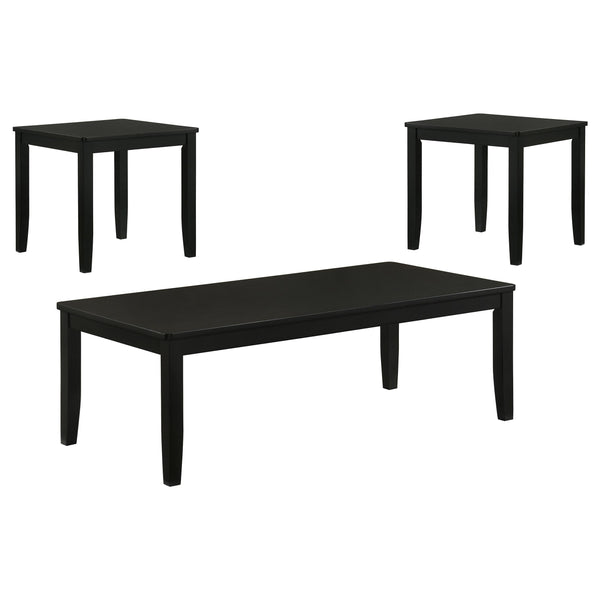 HP0426 Black 3-Piece Coffee Table Set