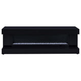 Mallory Black High Gloss TV Stand Fireplace Console Bluetooth Speaker from Coaster - Luna Furniture