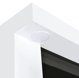 Mallory White High Gloss TV Stand Fireplace Console Bluetooth Speaker from Coaster - Luna Furniture