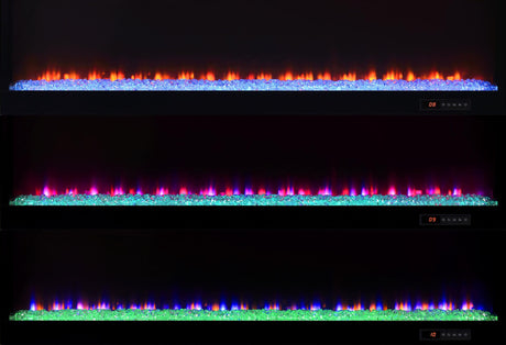 Mallory White High Gloss TV Stand Fireplace Console Bluetooth Speaker from Coaster - Luna Furniture