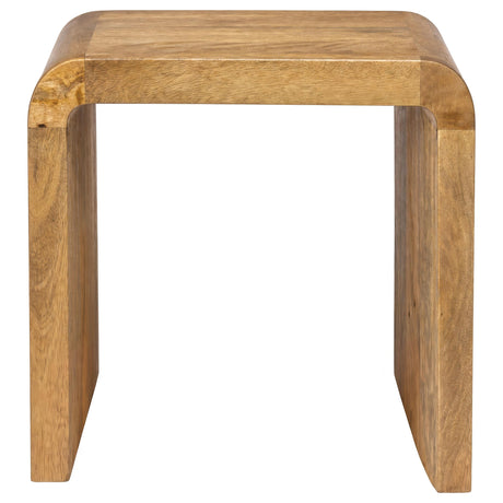 Booker Natural 3-Piece Mango Wood Coffee and End Table Set from Coaster - Luna Furniture