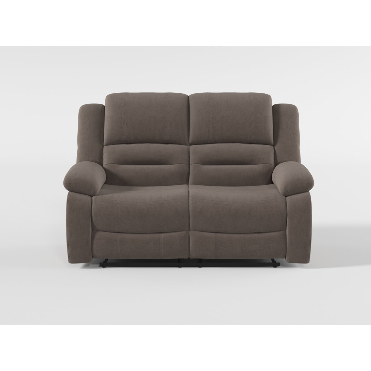 Jarita Chocolate Double Reclining Loveseat from Homelegance - Luna Furniture