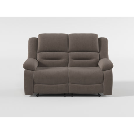 Jarita Chocolate Double Reclining Loveseat from Homelegance - Luna Furniture