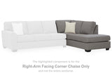 Ferne-Pike Charcoal Right-Arm Facing Corner Chaise from Ashley Furniture - Luna Furniture