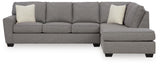 Ferne-Pike Charcoal 2-Piece Sectional with Chaise from Ashley Furniture - Luna Furniture
