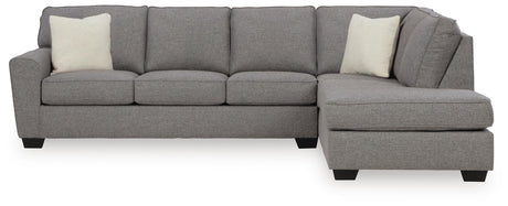 Ferne-Pike Charcoal 2-Piece Sectional with Chaise from Ashley Furniture - Luna Furniture