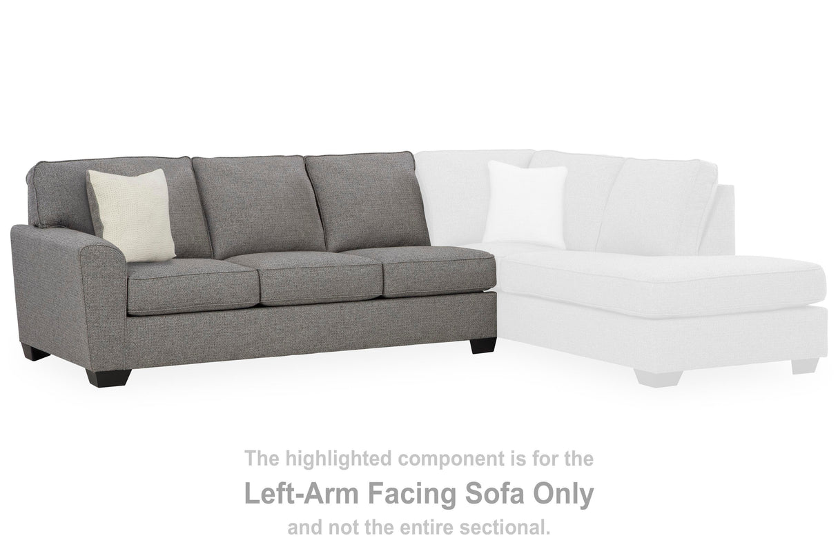 Ferne-Pike Charcoal Left-Arm Facing Sofa from Ashley Furniture - Luna Furniture