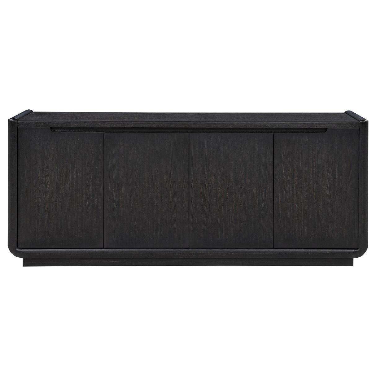 Leandro Burnished Black 72-inch 4-door TV Stand Media Console from Coaster - Luna Furniture