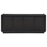 Leandro Burnished Black 72-inch 4-door TV Stand Media Console from Coaster - Luna Furniture