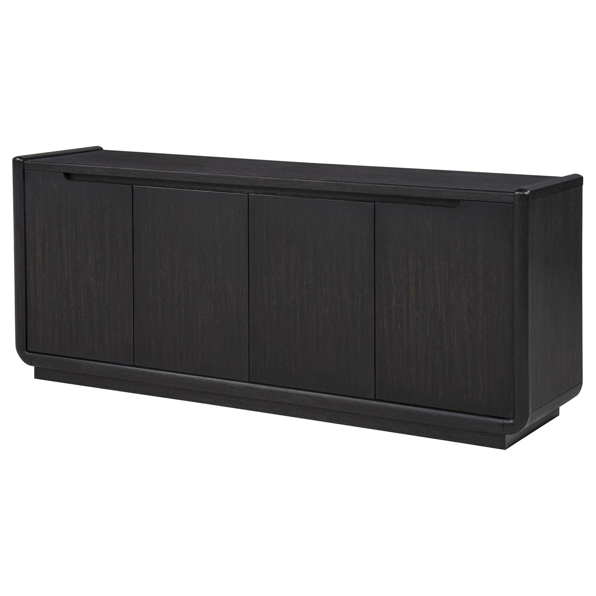 Leandro Burnished Black 72-inch 4-door TV Stand Media Console from Coaster - Luna Furniture