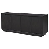 Leandro Burnished Black 72-inch 4-door TV Stand Media Console from Coaster - Luna Furniture