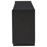 Leandro Burnished Black 72-inch 4-door TV Stand Media Console from Coaster - Luna Furniture