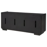 Leandro Burnished Black 72-inch 4-door TV Stand Media Console from Coaster - Luna Furniture