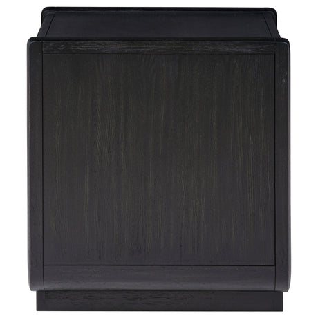 Leandro Burnished Black 1-drawer Wood Occasional Side End Table from Coaster - Luna Furniture