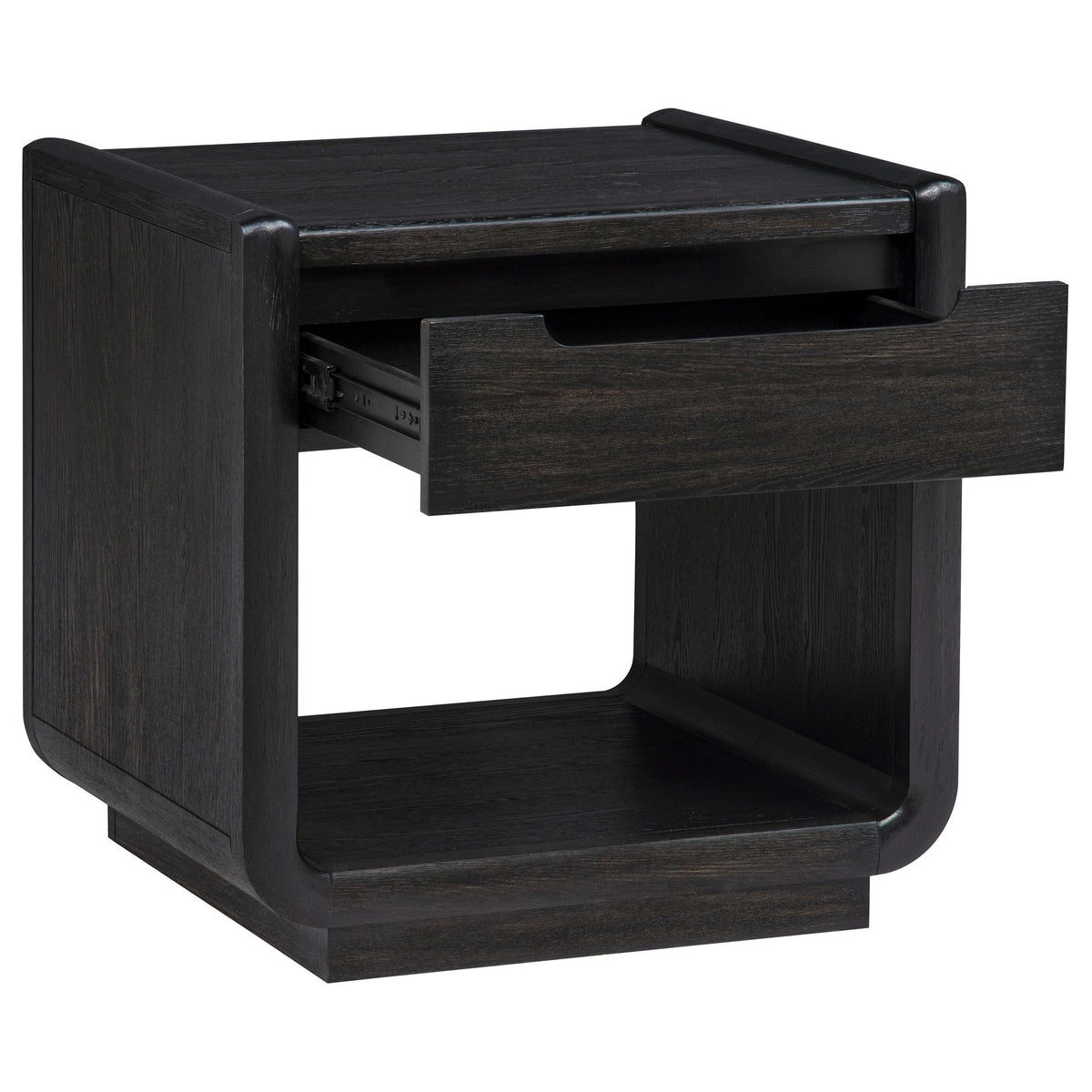 Leandro Burnished Black 2-piece Wood Coffee and End Table Set from Coaster - Luna Furniture