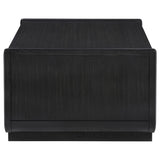Leandro Burnished Black 2-drawer Wood Cocktail Coffee Table from Coaster - Luna Furniture