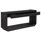Leandro Burnished Black 2-drawer Entryway Sofa Console Table from Coaster - Luna Furniture