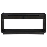 Leandro Burnished Black 2-drawer Entryway Sofa Console Table from Coaster - Luna Furniture