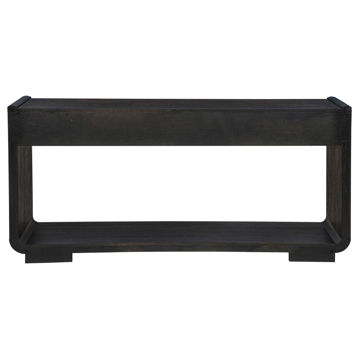 Leandro Burnished Black 2-drawer Entryway Sofa Console Table from Coaster - Luna Furniture