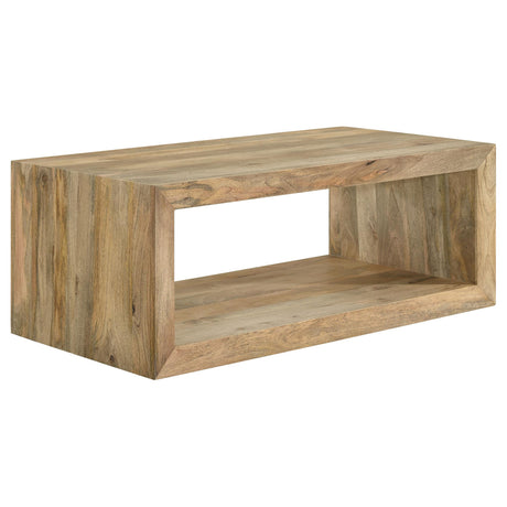 Benton Natural 2-Piece Solid Mango Coffee and End Table Set from Coaster - Luna Furniture