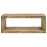 Benton Natural 2-Piece Solid Mango Coffee and End Table Set from Coaster - Luna Furniture