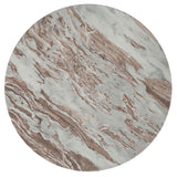 Jenna Brown 2-piece Round Marble Top Coffee Table Set from Coaster - Luna Furniture