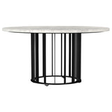 Haven Black 3-Piece Round Marble Coffee and End Table Set from Coaster - Luna Furniture