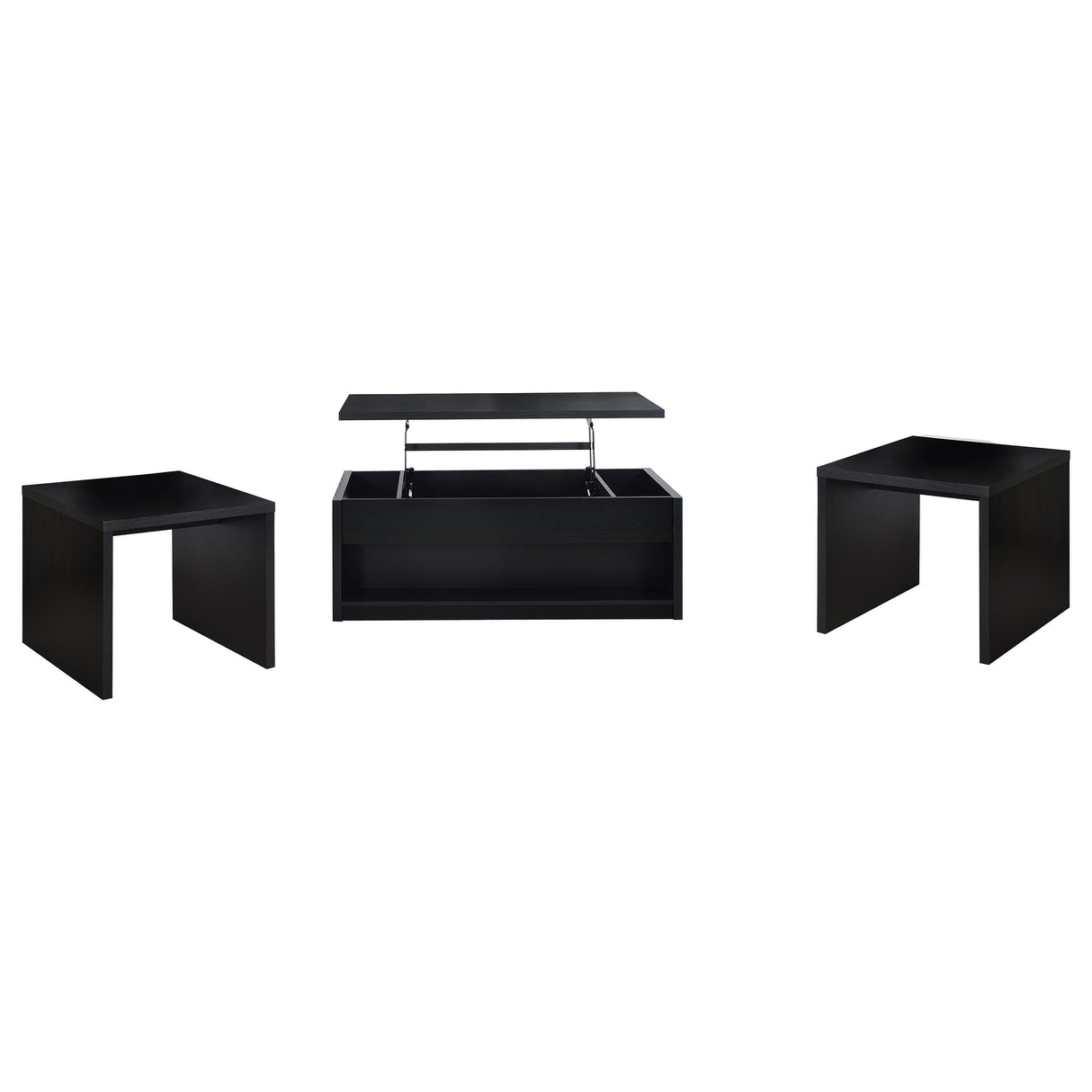 Knapp Black 3-piece Lift Top Coffee Table Set from Coaster - Luna Furniture