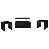 Knapp Black 3-piece Lift Top Coffee Table Set from Coaster - Luna Furniture