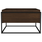 Fulton Dark Brown 30-inch Square Mango Wood Coffee Table from Coaster - Luna Furniture