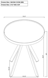 Briggs Black 3-Piece Round Coffee and End Table Set from Coaster - Luna Furniture