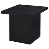 Max Black Square Laminate End Side Table from Coaster - Luna Furniture