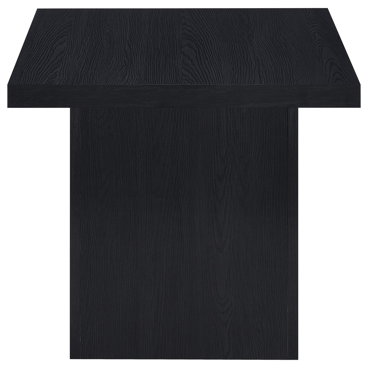 Max Black Square Laminate End Side Table from Coaster - Luna Furniture