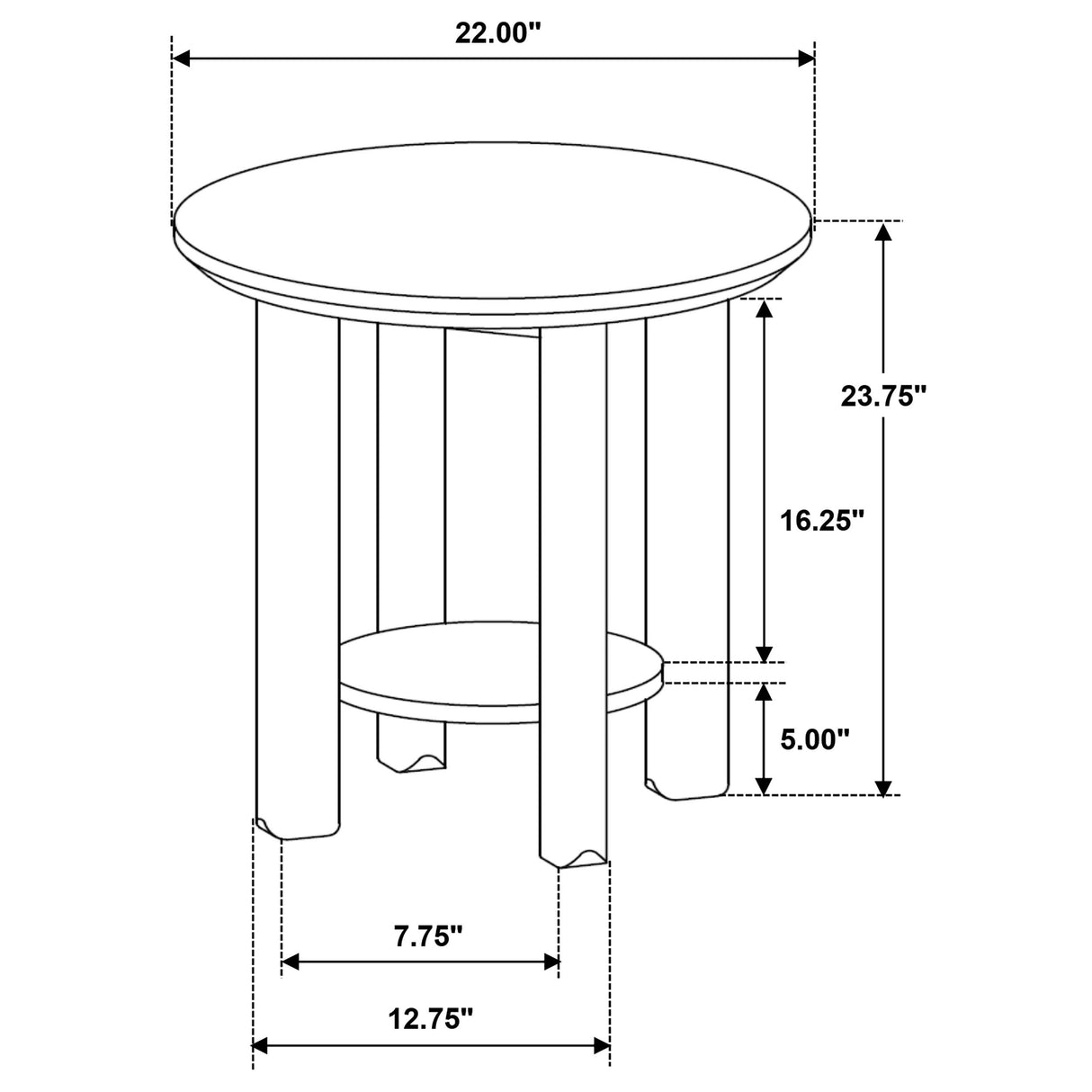 Ottowa Light Oak 3-Piece Round Wood Coffee Table Set from Coaster - Luna Furniture