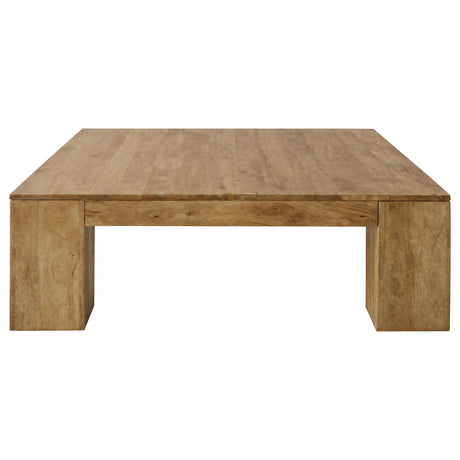 Butte Natural Square Mango Wood Coffee Table from Coaster - Luna Furniture