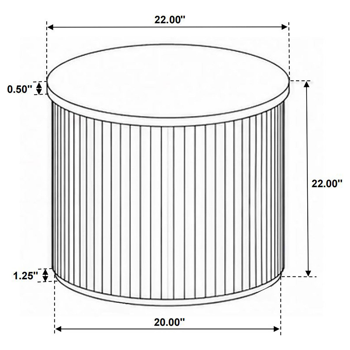 Coffey Light Brown Round Mango Wood End Table