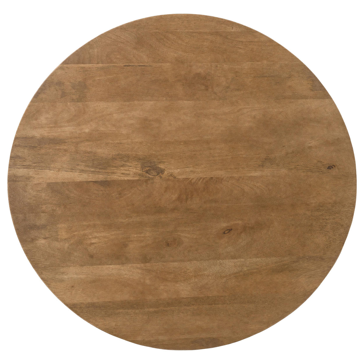 Coffey Light Brown Round Mango Wood Coffee Table