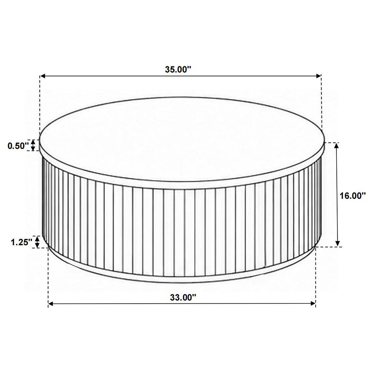 Coffey Light Brown Round Mango Wood Coffee Table