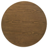 Franklin Dark Brown 2-piece Round Pedestal Coffee Table Set from Coaster - Luna Furniture