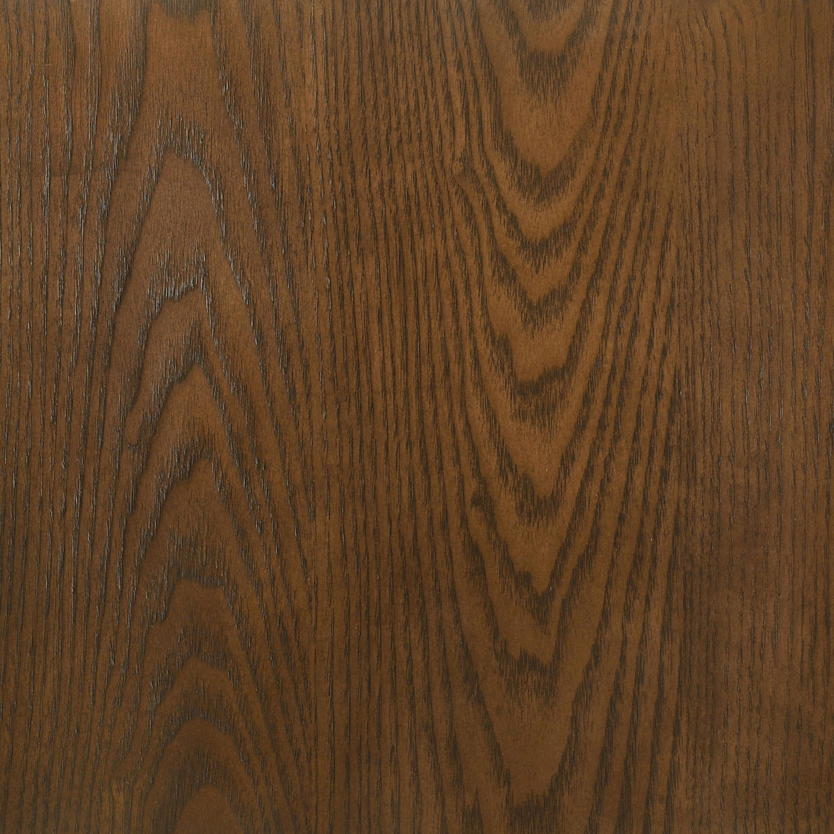 Franklin Dark round pedestal coffee table, angled tabletop edge detail