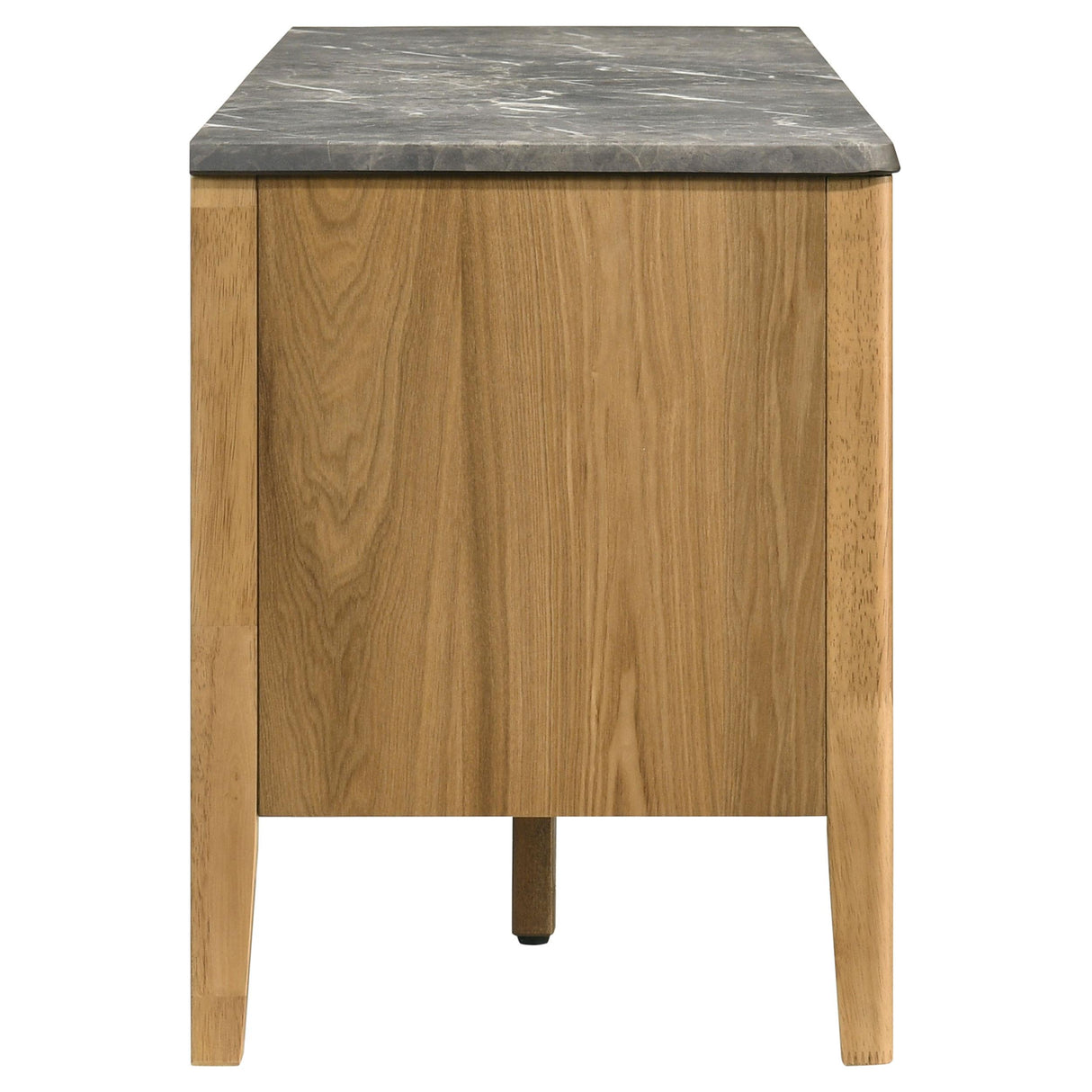 Bradley Gray and Natural 63-inch 2-Door Smart Top TV Stand from Coaster - Luna Furniture