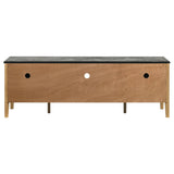 Bradley Gray and Natural 63-inch 2-Door Smart Top TV Stand from Coaster - Luna Furniture