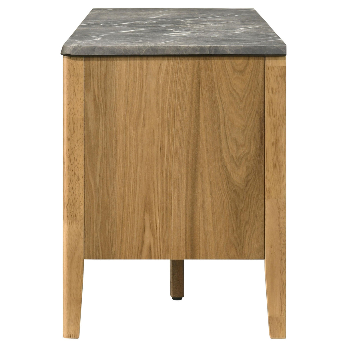 Bradley Gray and Natural 63-inch 2-Door Smart Top TV Stand from Coaster - Luna Furniture