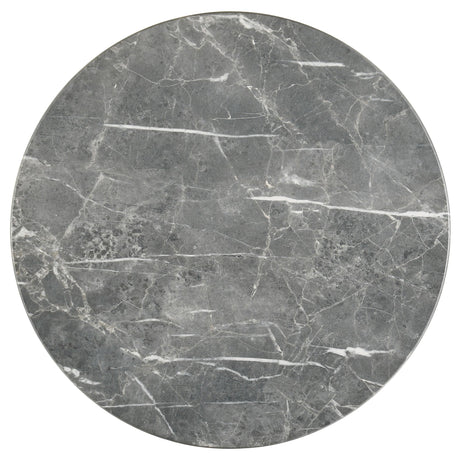 Bradley Gray and Natural Round Smart Top End Side Table from Coaster - Luna Furniture