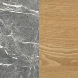 Bradley Gray and Natural Round Smart Top End Side Table from Coaster - Luna Furniture