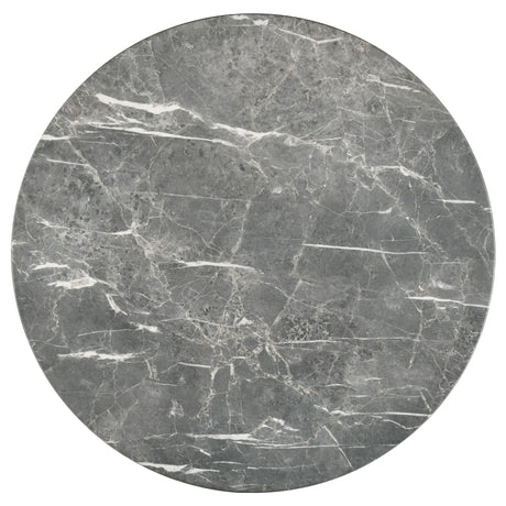 Bradley Gray and Natural Round Smart Top Cocktail Coffee Table from Coaster - Luna Furniture