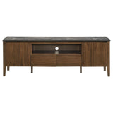 Bradley Smokey Gray and Brown 63-inch 2-Door Smart Top TV Stand from Coaster - Luna Furniture