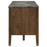 Bradley Smokey Gray and Brown 63-inch 2-Door Smart Top TV Stand from Coaster - Luna Furniture