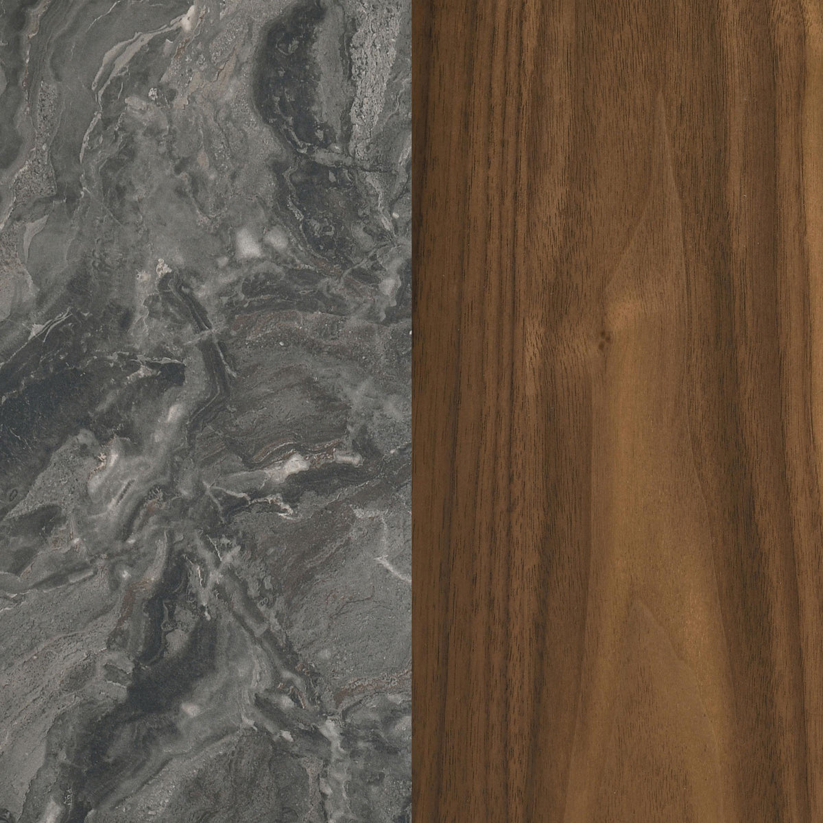 Bradley coffee table, brown wood shelf close-up, wood grain detail